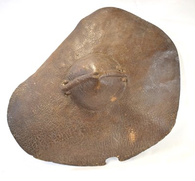 Lot 225 - 19th Century Sudanese tribal Rhino hide shield