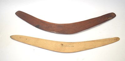 Lot 228 - Two Aboriginal / tribal boomerangs. One...