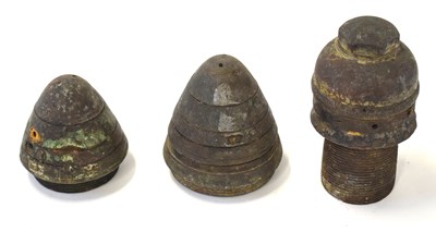 Lot 250 - Three First World War relic artillery shell fuses
