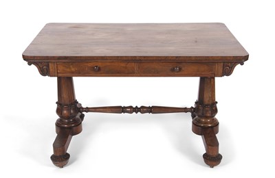 Lot 385 - A William IV or early Victorian rosewood...