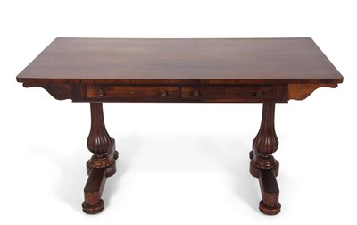 Lot 370 - A William IV rosewood centre table with...