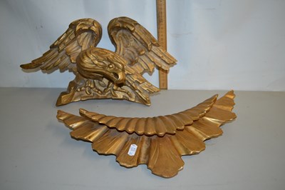 Lot 18 - Gilt wood mounts for a mirror
