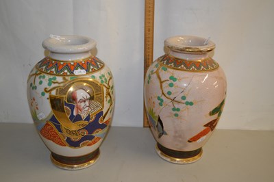Lot 20 - A pair of early 20th Century Japanese crackle...