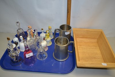 Lot 27 - Mixed Lot: Porcelain and glass table bells,...