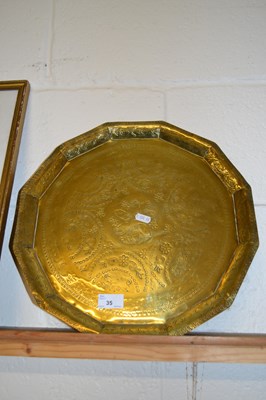 Lot 35 - Brass bonares type serving tray