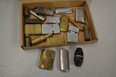 Lot 115 - Case of various vintage cigarette lighters to...