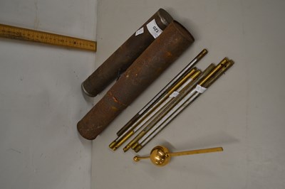 Lot 120 - Collection of vintage brass mounted...