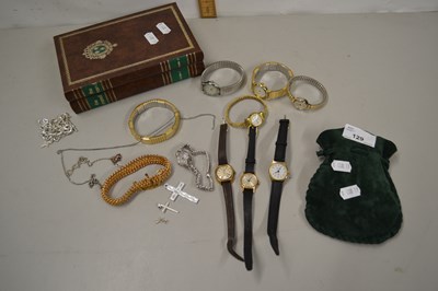 Lot 129 - Mixed Lot: Various wristwatches and costume...
