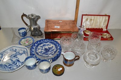 Lot 198 - Mixed Lot: Glass tumblers, silver plated...