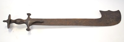 Lot 214 - 18th century Indian KORA SWORD with hooked...