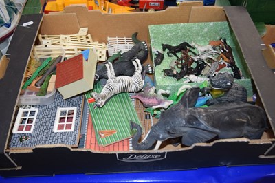 Lot 631 - Quantity of assorted toy animals and farmyard