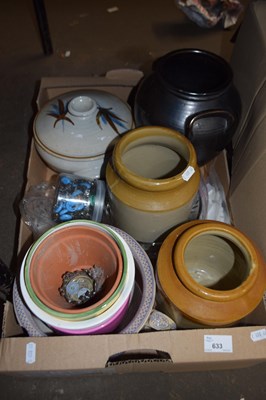 Lot 633 - Mixed Lot: Assorted plant pots, stone ware...