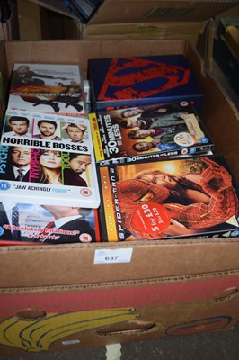 Lot 637 - Box of assorted DVD's