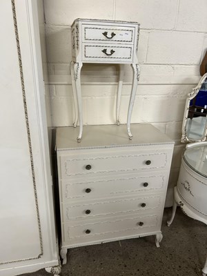 Lot 231 - 20th Century French style two drawer bedside...