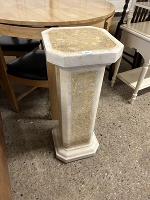 Lot 258 - Marble effect pedestal jardiniere stand