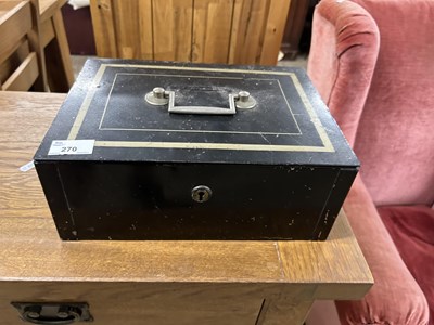 Lot 270 - Iron cash box