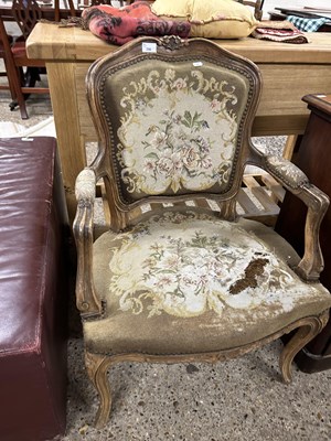 Lot 296 - A French tapestry covered armchair (a/f)