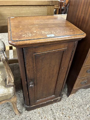 Lot 297 - Victorian mahogany combination bedside cabinet...