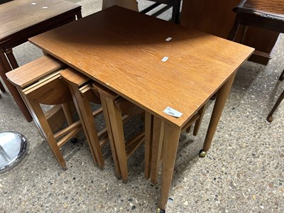 Lot 309 - Nest of retro teak tables