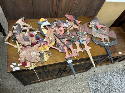 Lot 316 - Collection of various Asian shadow puppets