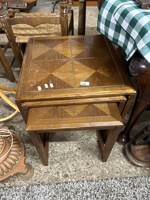 Lot 328 - Nest of three mid Century tables