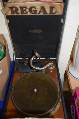 Lot 690 - Mastertone gramophone and assorted records