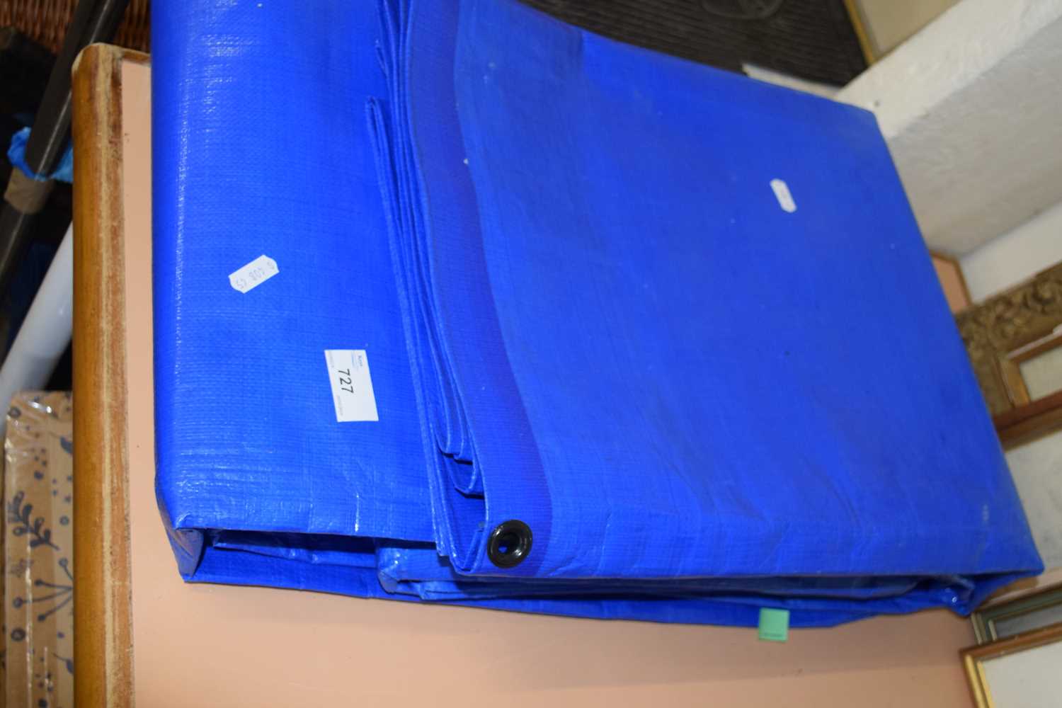 Lot 727 Large blue tarp