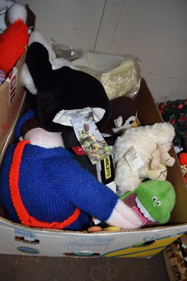 Lot 741 - Box of assorted soft toys