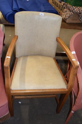 Lot 950 - An oak framed carver chair