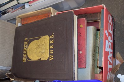 Lot 824 - Two boxes of books to include British History etc