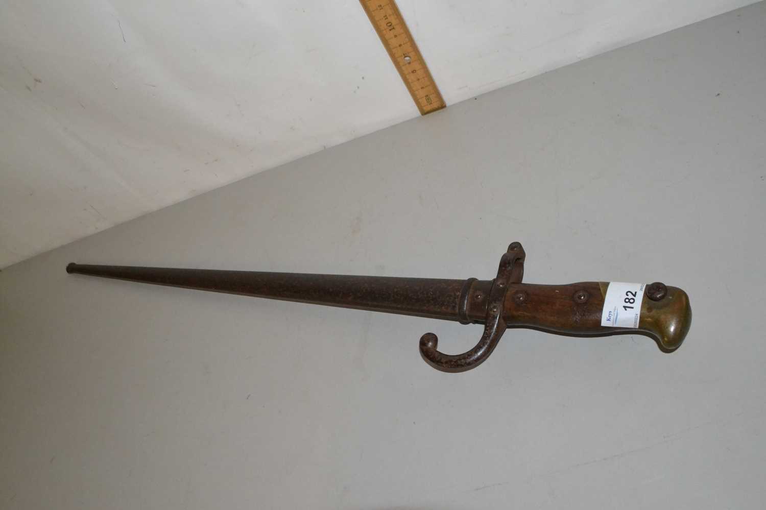 Lot 182 - French Legras type bayonet dated 1876