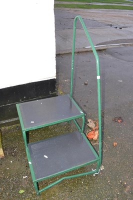 Lot 371 - Metal framed caravan steps