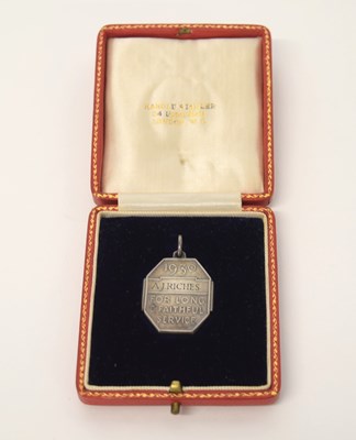 Lot 144 - GRV Royal Household medalion fob award for...