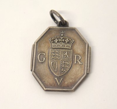 Lot 144 - GRV Royal Household medalion fob award for...
