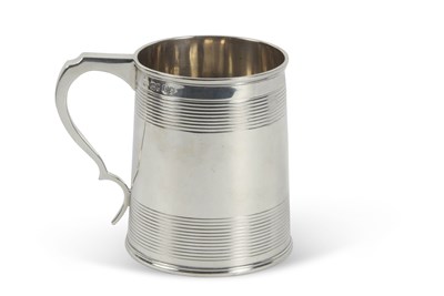 Lot 206 - George IV silver tankard of slight tapered...