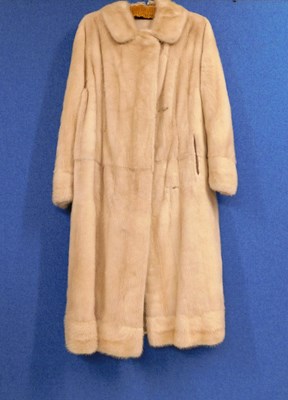 Lot 89 - A lady's blonde mink full length fur coat by...