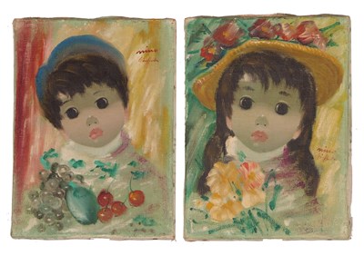 Lot 494 - Nino Giuffrida (Italian, b.1924), Portrait of...