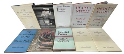 Lot 54 - MIXED POETRY: 10 FIRST EDITION TITLES: DAVID...