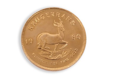 Lot 242 - A South African Krugerrand dated 1980