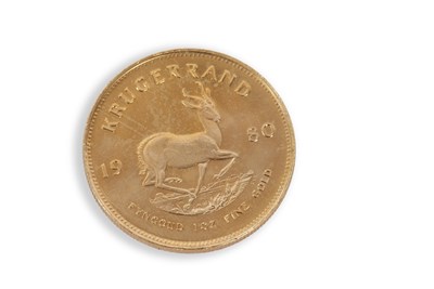 Lot 244 - A South African Krugerrand dated 1980