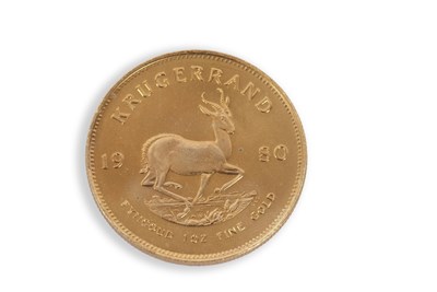 Lot 245 - A South African Krugerrand dated 1980