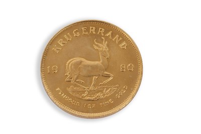 Lot 248 - A South African Krugerrand dated 1980