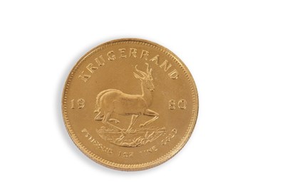 Lot 249 - A South African Krugerrand dated 1980