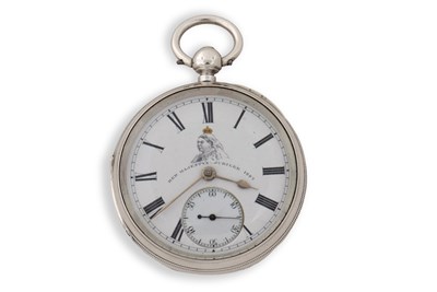 Lot 264 - A silver fusee pocket watch the pocket watch...