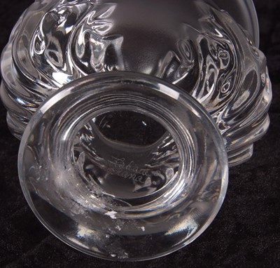 Lot 4 - A Lalique frosted and clear glass vase of...