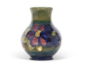 Lot 10 - A Moorcroft vase, the baluster body with...