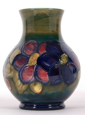 Lot 10 - A Moorcroft vase, the baluster body with...