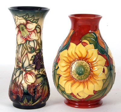 Lot 17 - Two Moorcroft vases with modern designs, the...
