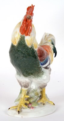 Lot 25 - A 20th Century Meissen model of a cockerel,...