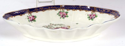 Lot 75 - An 18th Century Worcester fluted dish, well...